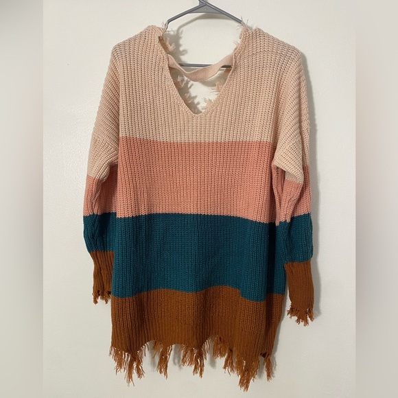 Rue21 Multicolor Striped Sweater Size 2X - Picture 4 of 4